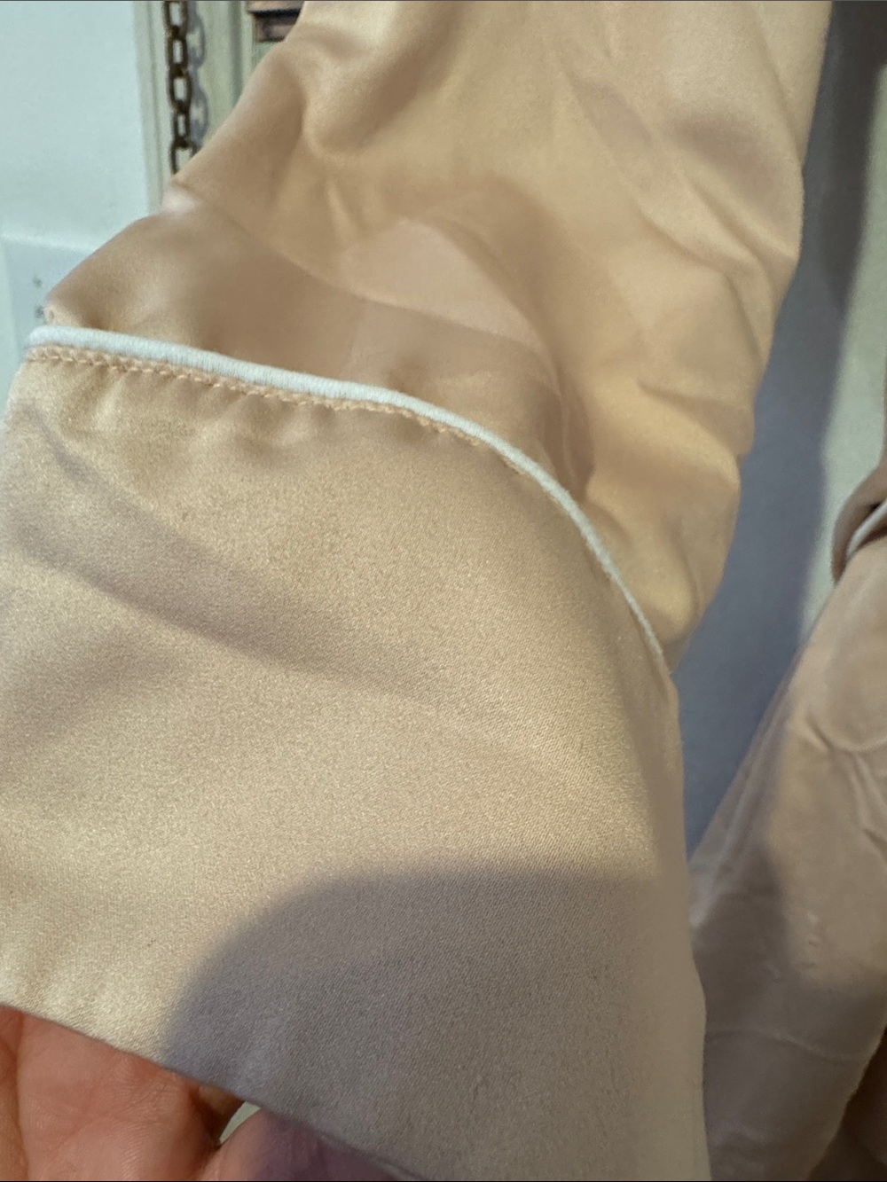 Pottery Barn Blush Pink Satin Robe - Picture 2 of 6